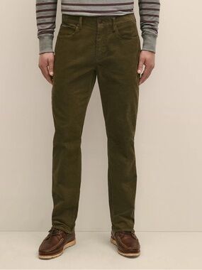 Brooks Brothers “346” Men’s Corduroy Straight-Leg Pants in Olive Green. 38/30.
